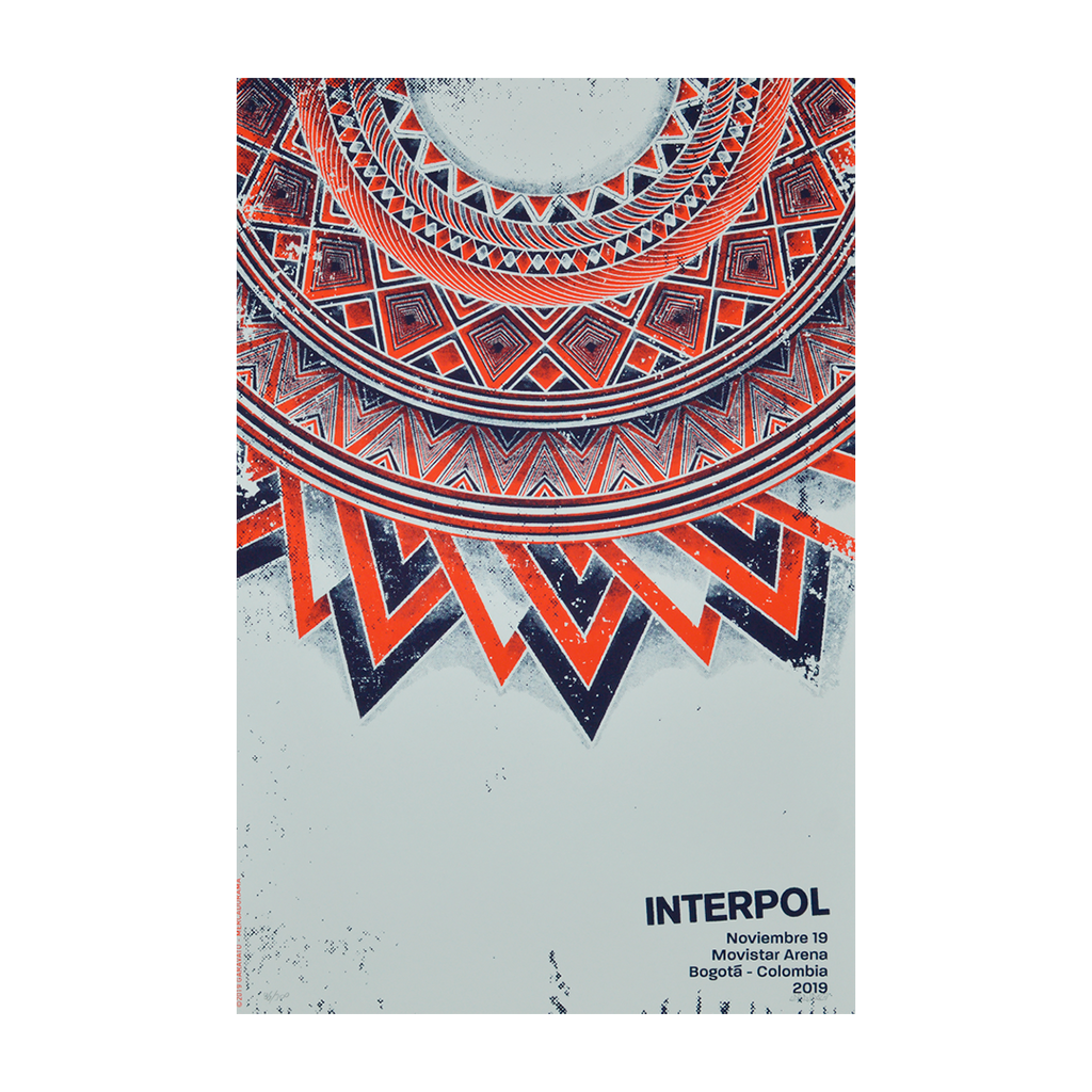 Interpol Colombia 2019 Garavato Gig poster