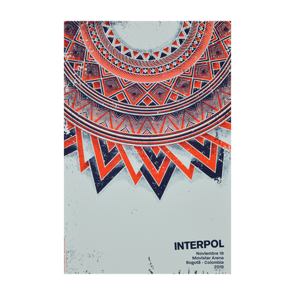 Interpol Colombia 2019 Garavato Gig poster