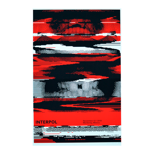 Interpol Monterrey 2019 Yurex Omazkin Gig poster