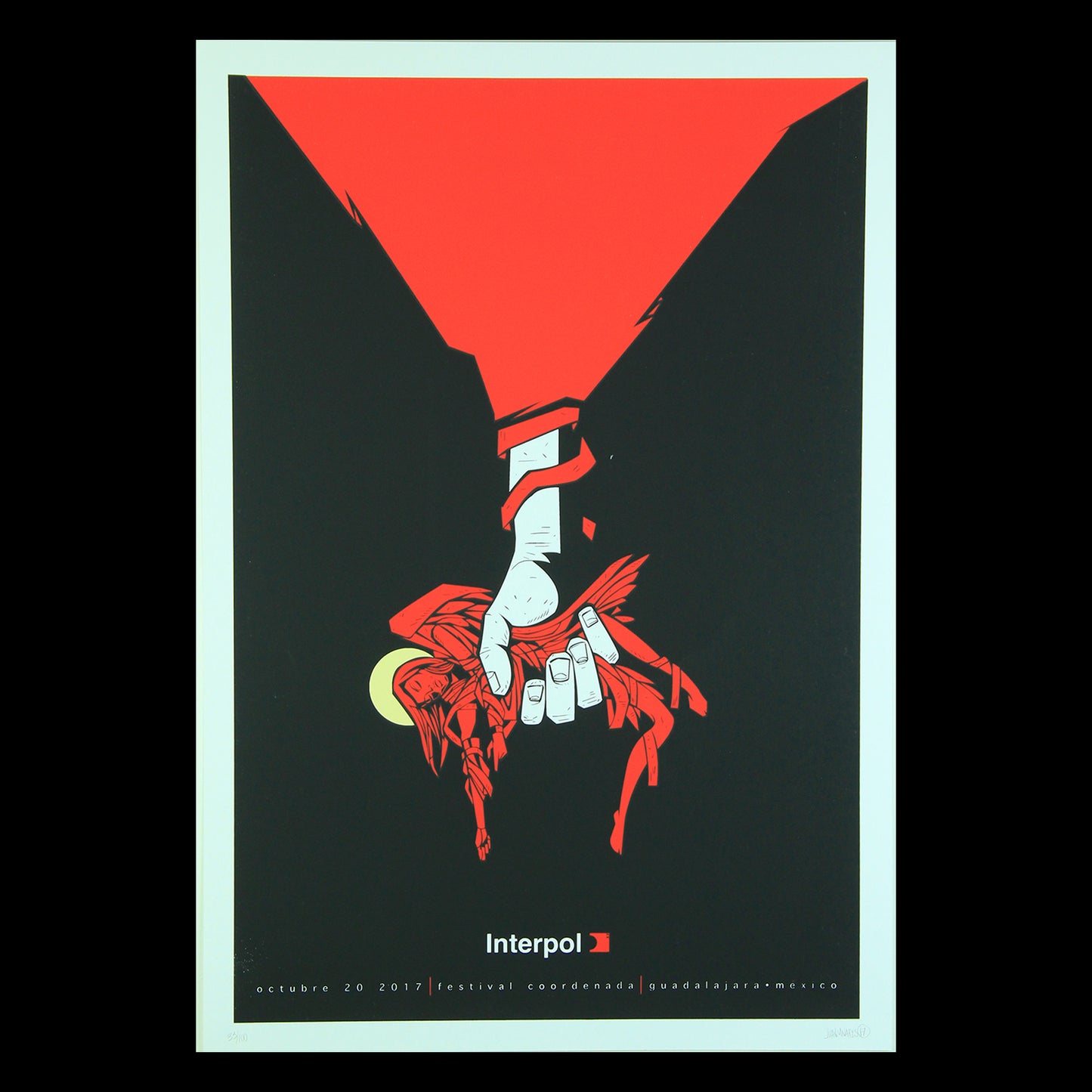 Interpol Guadalajara 2017 Nares Gig poster