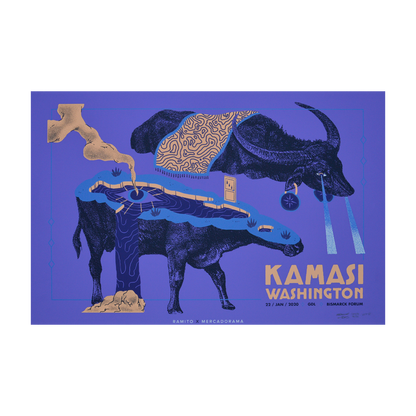Kamasi Washington Guadalajara 2020 Ramito de Violetas Gig Poster