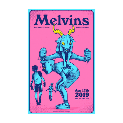 Melvins Las Vegas 2019 Mike Sandoval Gig Poster