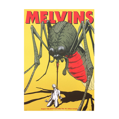 Melvins Salt Lake City 2018 Mike Sandoval Gig Poster