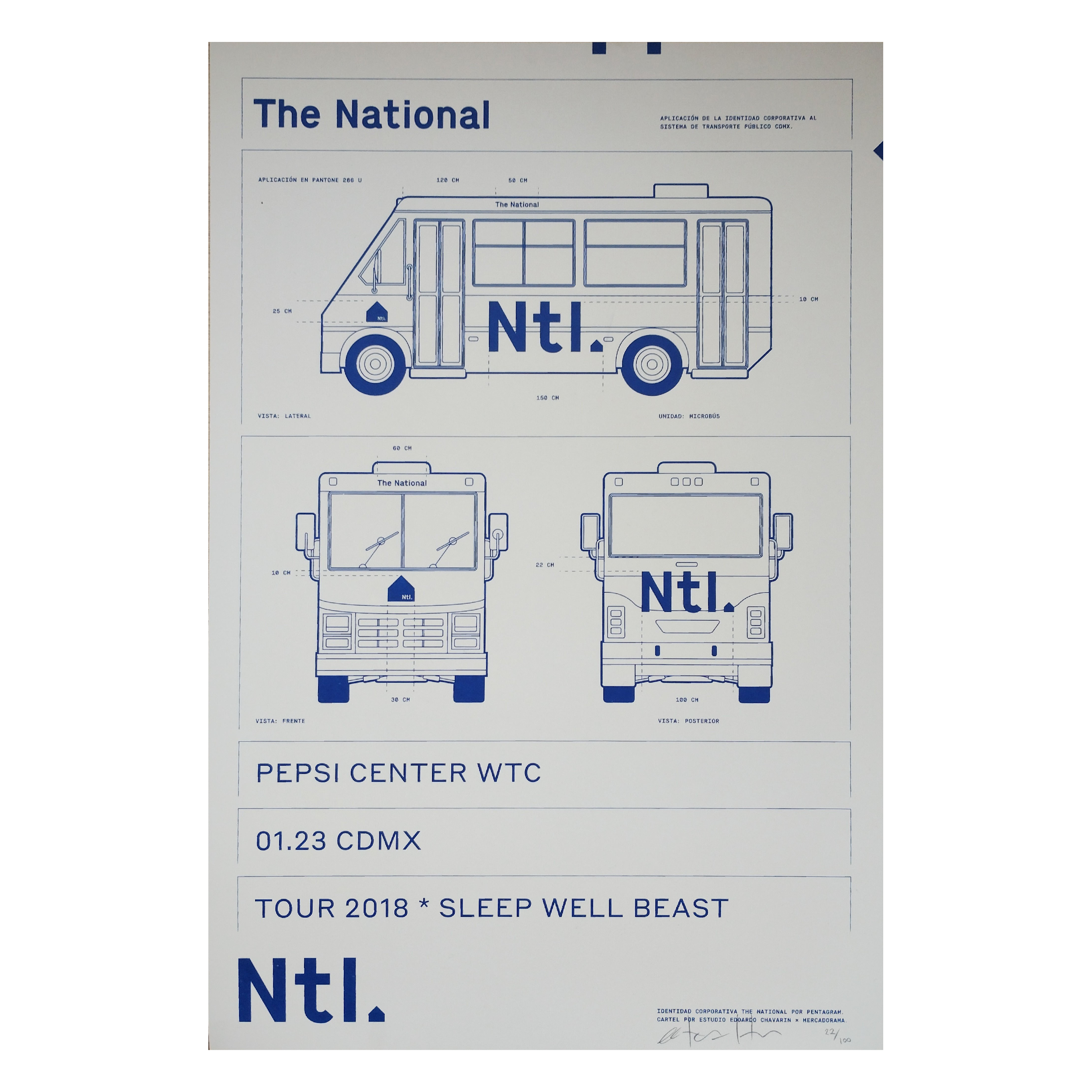 The National Ciudad de Mexico 2018 x Edoardo Chavarin Gig poster