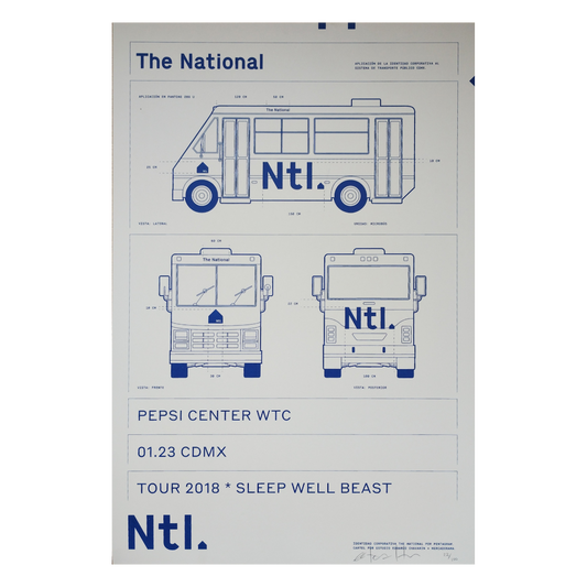 The National Ciudad de Mexico 2018 x Edoardo Chavarin Gig poster