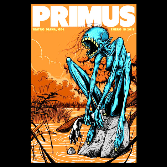 Primus Guadalajara 2019 Mike Sandoval Gig Poster