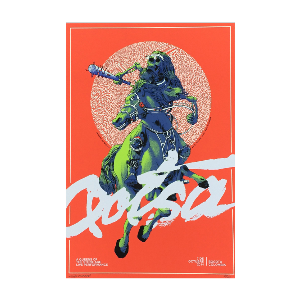 Queens of the Stone Age Bogotá 2014 Smithe Gig Poster