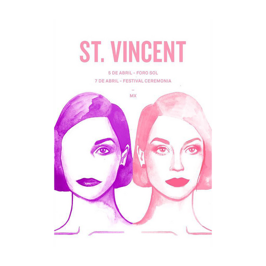 St. Vincent Mexico 2018 x Monica Loya Gig Poster