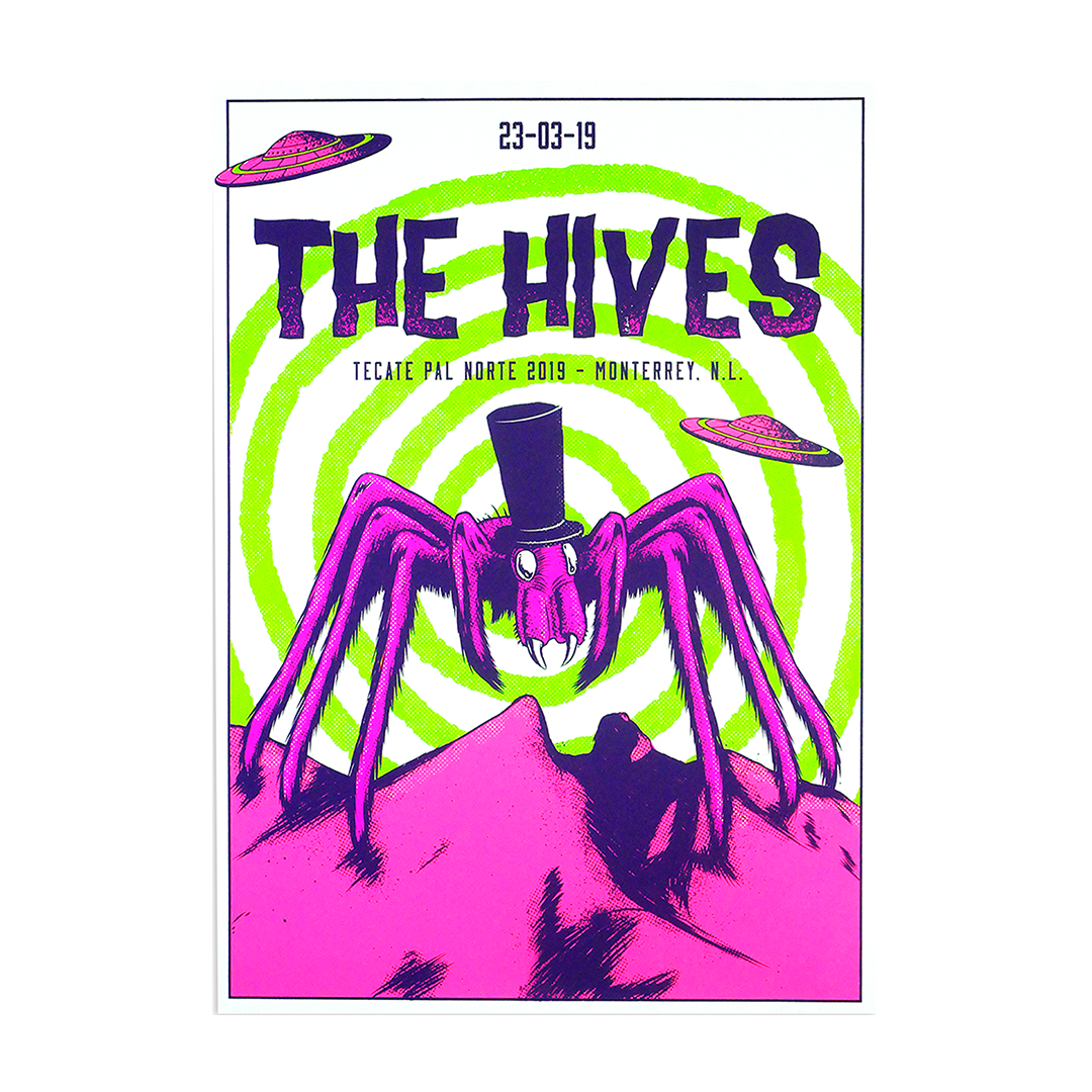 The Hives Monterrey 2019 x Amor de Verano Gig Poster