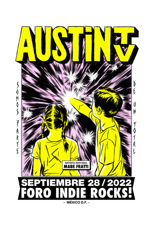 Austin TV Mexico 2022 Yurex Omazkin Gig Poster